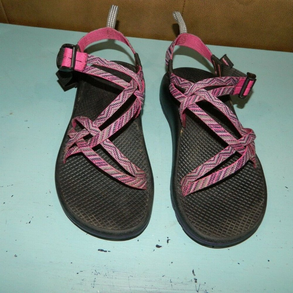 Chaco Pink and Black Women's Sandals